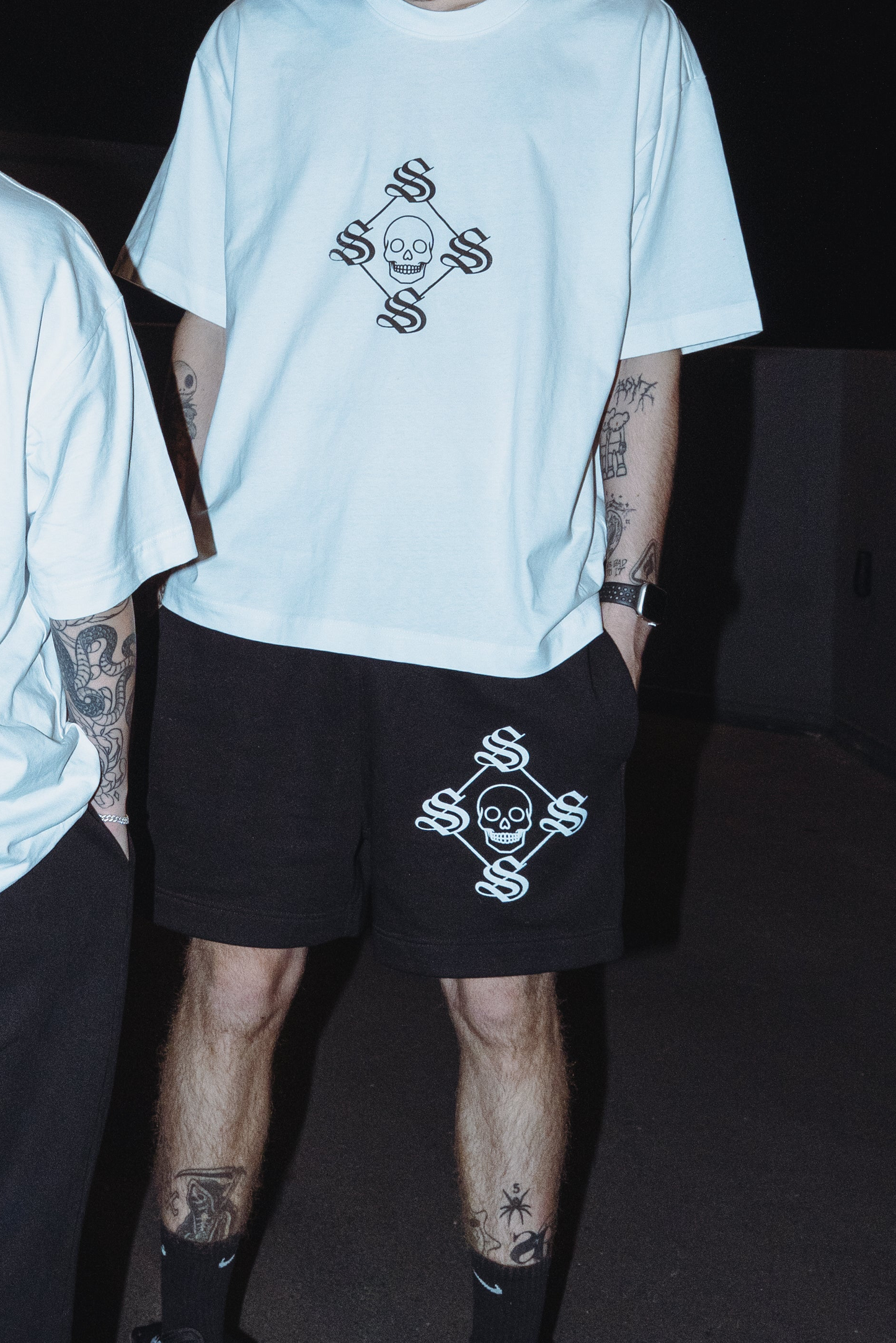 SKLETN BOX SHORTS (BLACK)